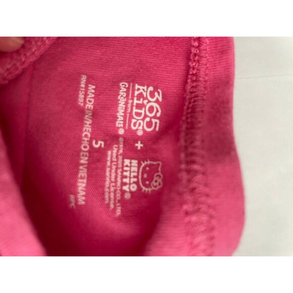 Hello Kitty 365 Garanimals pink t-shirt short sleeve lightweight Size 5. - Picture 4 of 4